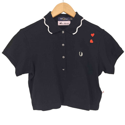 フレッドペリー FRED PERRY Amy Winehouse コラボ Scalloped Trim Polo Shirt レディース 10