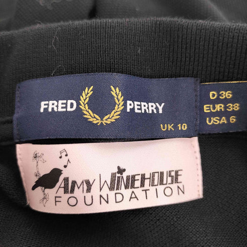 フレッドペリー FRED PERRY Amy Winehouse コラボ Scalloped Trim Polo Shirt レディース 10