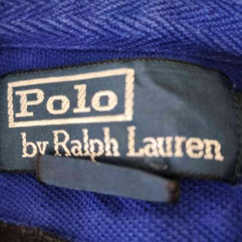 ポロバイラルフローレン Polo by RALPH LAUREN 90S CUSTOM FIT ITALIA ビックポニー刺繍 国旗ワッペン ナンバー15 S/S ポロシャツ メンズ import:S