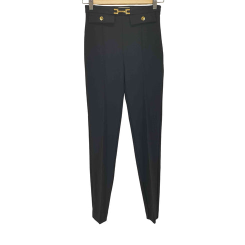 エリザベッタフランキ ELISABETTA FRANCHI ハイウエスト・シガレットパンツ レディース 38