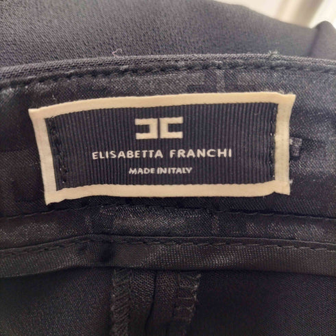 エリザベッタフランキ ELISABETTA FRANCHI ハイウエスト・シガレットパンツ レディース 38