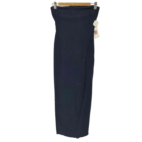 ザラ ZARA ベアトップ デニム ワンピース レディース S