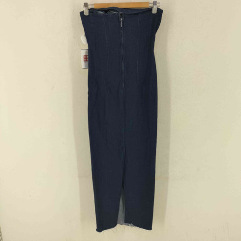 ザラ ZARA ベアトップ デニム ワンピース レディース S