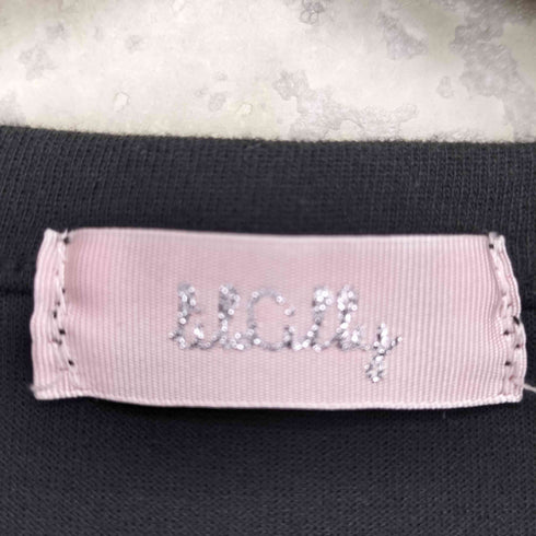 リルリリー lilLilly リボンデザイン クルーネック 半袖Tシャツ カットソー レディース FREE