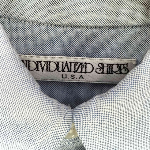 インディヴィジュアライズドシャツ individualized shirts USA製 WOVEN OF IMPORTKD COTTON B.D L/S シャツ メンズ