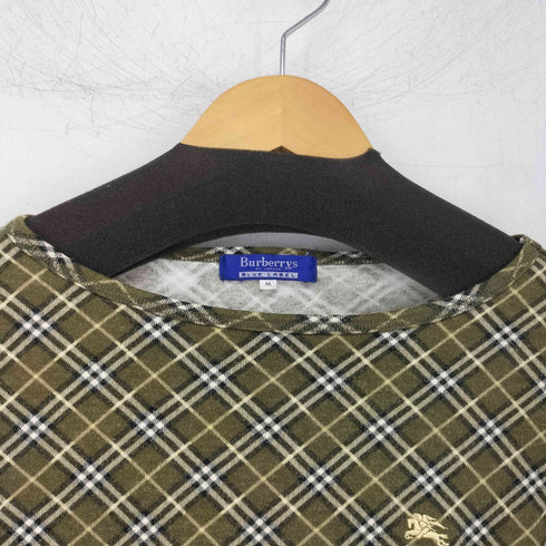 バーバリーブルーレーベル BURBERRY BLUE LABEL ワンポイント刺繍 ボートネック五分袖カットソー レディース M