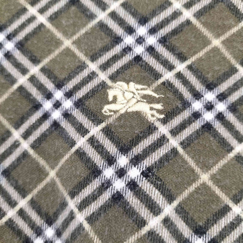 バーバリーブルーレーベル BURBERRY BLUE LABEL ワンポイント刺繍 ボートネック五分袖カットソー レディース M