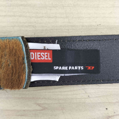ディーゼル DIESEL Y2K パンドラ期 BURN-BASIC ハラコ レザーベルト レディース 90/36
