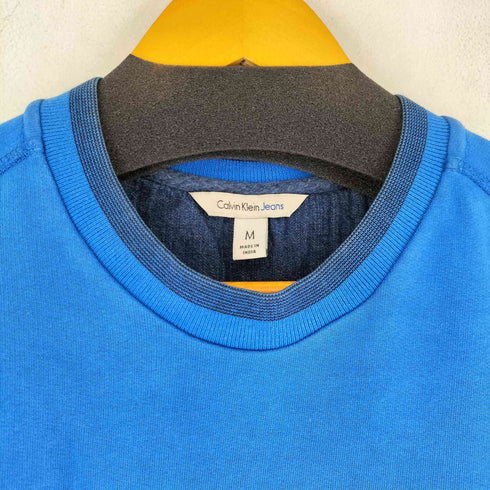 カルバンクラインジーンズ Calvin Klein Jeans ロゴ刺繍 クルーネック スウェット メンズ JPN:M