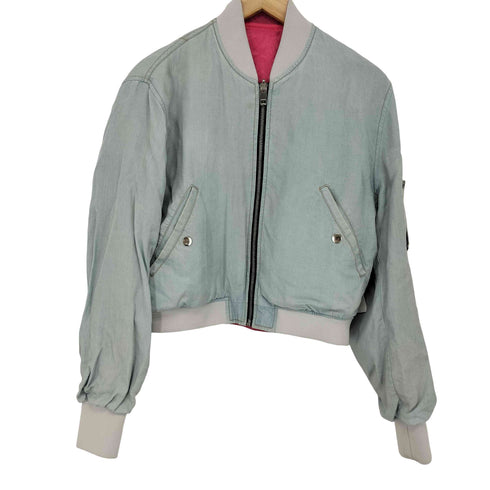 ディーゼル DIESEL リバーシブルデニムボンバージャケット レディース S