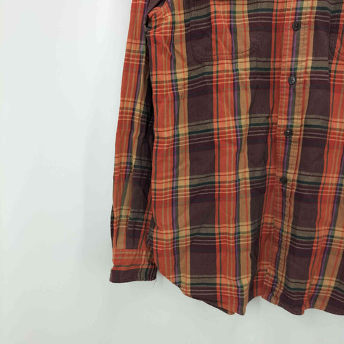 ポロバイラルフローレン Polo by RALPH LAUREN STANFIELD チンストラップ マチ付き L/S ワーク ネル シャツ メンズ import:M