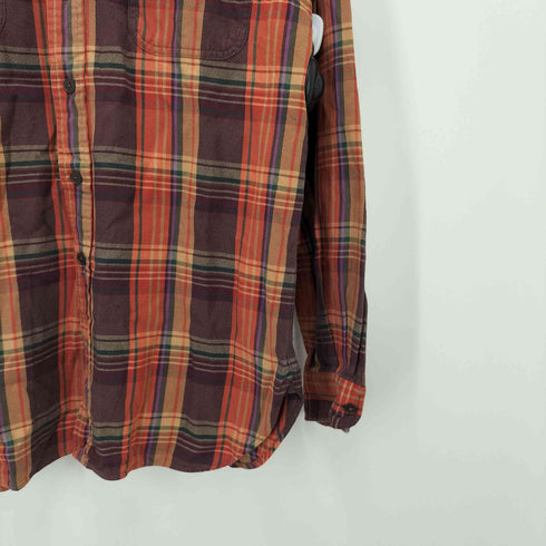 ポロバイラルフローレン Polo by RALPH LAUREN STANFIELD チンストラップ マチ付き L/S ワーク ネル シャツ メンズ import:M