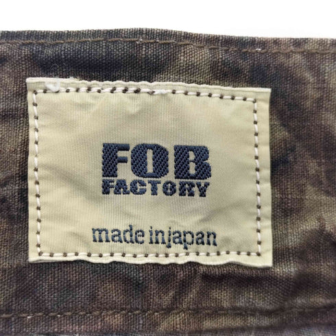 エフオービーファクトリー FOB FACTORY リアルツリーカモ ジップフライ ショートパンツ ショーツ メンズ JPN:S