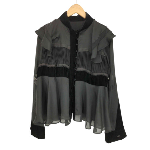 サカイ Sacai 18AW 異素材切替フリルブラウス レディース 1