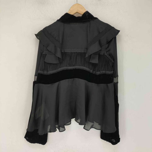 サカイ Sacai 18AW 異素材切替フリルブラウス レディース 1
