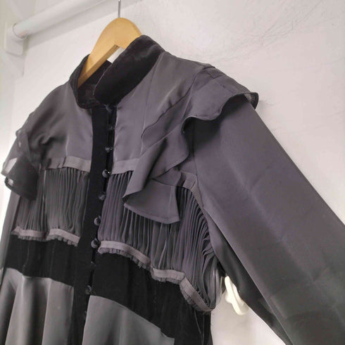 サカイ Sacai 18AW 異素材切替フリルブラウス レディース 1