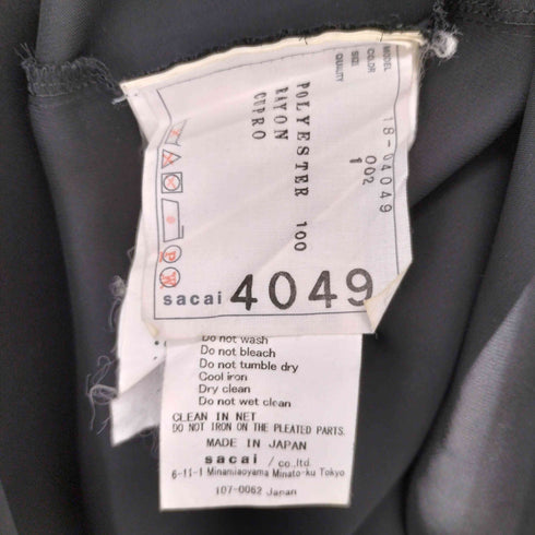 サカイ Sacai 18AW 異素材切替フリルブラウス レディース 1