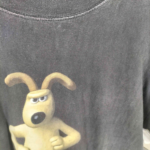 90s クレイアニメーション キャラクタープリントTシャツ メンズ S