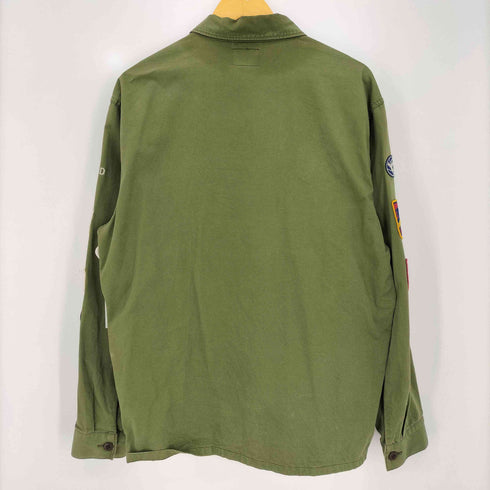 ヒューマンメイド HUMAN MADE 24aw Patched Military Shirt Olive Drab メンズ JPN:XL