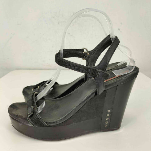 プラダ PRADA PRADA SPORT ダブルベルトヒールサンダル レディース