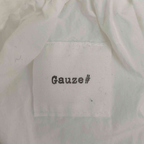 GAUZE# バンドカラー スモックワンピース レディース FREE