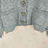 ザラ ZARA ラインストーンリボンニットカーディガン レディース import:M