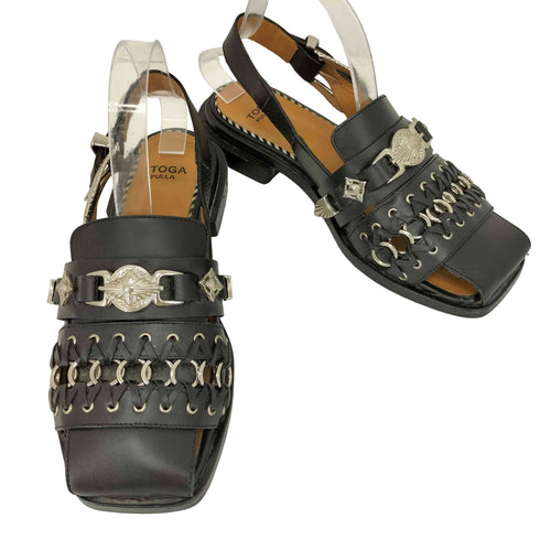 トーガプルラ TOGA PULLA 24SS Ring Metal Sandals レディース 38