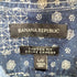 バナナリパブリック BANANA REPUBLIC S/S 総柄 インディゴシャツ メンズ JPN:L