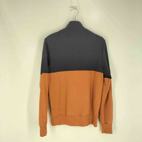 フレッドペリー FRED PERRY Colour Block Half Zip Sweat Court Clay カラーブロック ハーフジップスウェット メンズ import:S