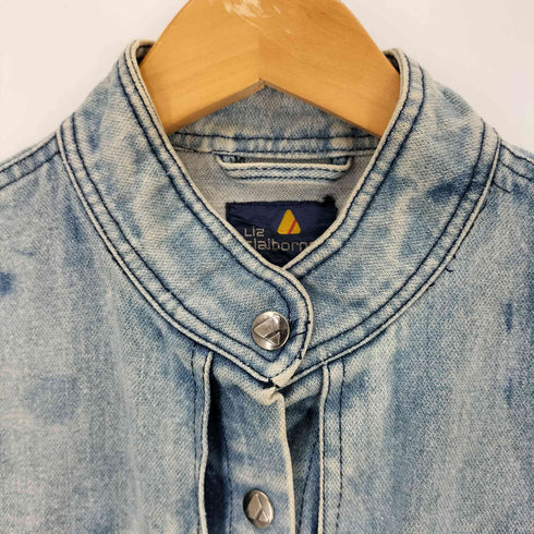 リズクレイボーン LIZ Claiborne 90s プリント ギミックデニムベスト メンズ M