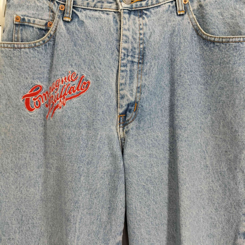 BUFFALO 刺繍デザインテーパードデニムパンツ メンズ 36
