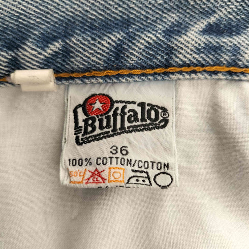 BUFFALO 刺繍デザインテーパードデニムパンツ メンズ 36
