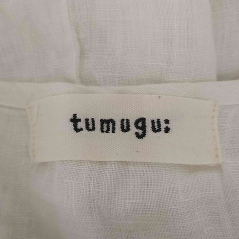 ツムグ tumugu: リネンキャンバス カフタンワンピース レディース FREE