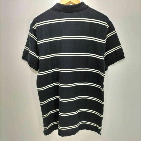 トミーヒルフィガー TOMMY HILFIGER 80/3 Ply Pique ボーダー ポロシャツ メンズ import:L