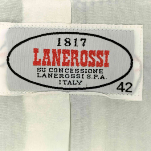 LANEROSSI 背抜き チェック テーラードジャケット メンズ 42