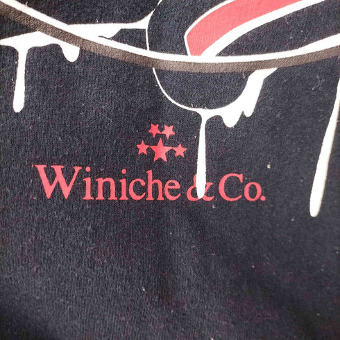 ウィニッチェアンドコー Winiche & Co. SNEAKER WOLF 両面 袖プリント プルオーバーパーカー メンズ JPN:L