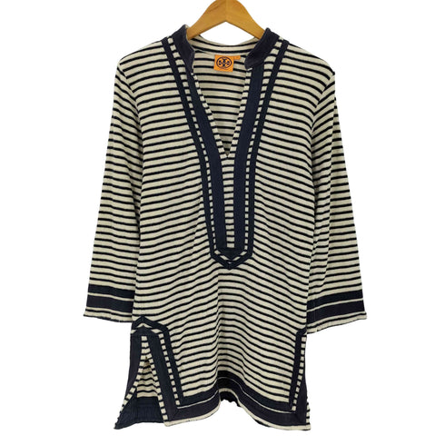 トリーバーチ TORY BURCH コットンブレンドストライプチュニック レディース import:XS