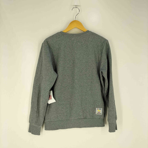 プーマ PUMA we will win ワッペン 前Vガゼット 裏起毛 クルーネックスウェット トレーナー メンズ import:S