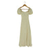 ザラ ZARA リネンブレンドパフスリーブドレス レディース import:XS