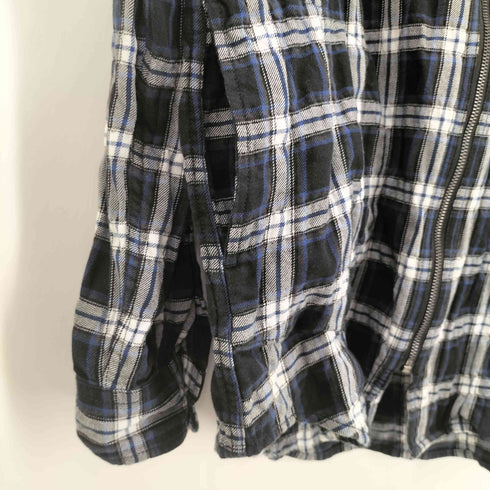ディーゼル DIESEL ジップアップフランネルシャツパーカー メンズ M
