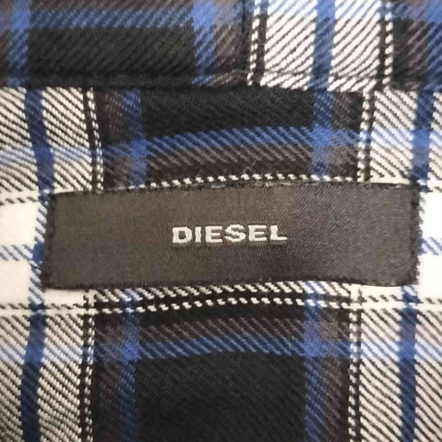 ディーゼル DIESEL ジップアップフランネルシャツパーカー メンズ M