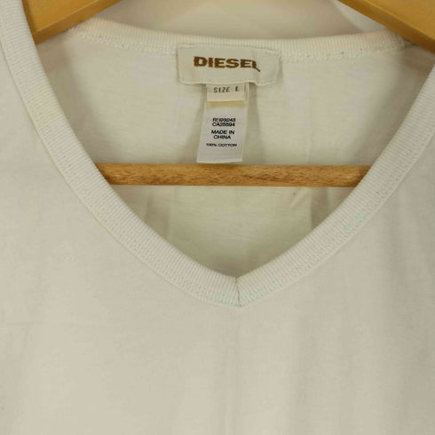 ディーゼル DIESEL ONLY THE BRAVE 袖ポケット Vネック L/S Tシャツ y2k メンズ import:L