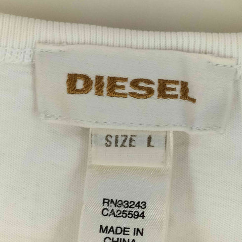 ディーゼル DIESEL ONLY THE BRAVE 袖ポケット Vネック L/S Tシャツ y2k メンズ import:L