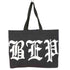 ブラックアイパッチ Black Eye Patch 26ss 3 LETTER OE 2 WAY TOTE BLACK メンズ ONE SIZE