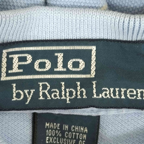 ポロバイラルフローレン Polo by RALPH LAUREN 90S ポニー刺繍 ボーダー ポロシャツ メンズ import:M