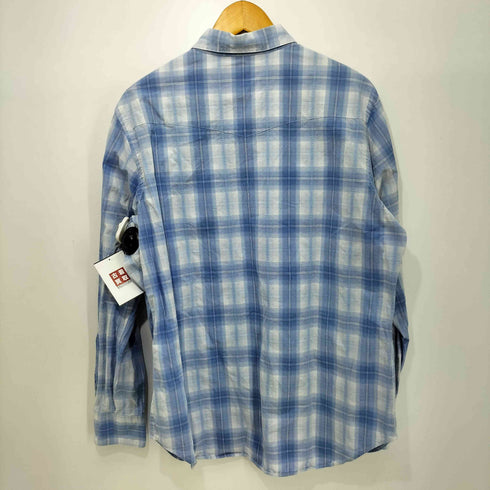 ポロバイラルフローレン Polo by RALPH LAUREN 90s オンブレチェック L/S ウエスタン シャツ メンズ import:L