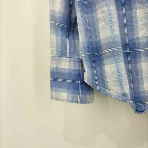 ポロバイラルフローレン Polo by RALPH LAUREN 90s オンブレチェック L/S ウエスタン シャツ メンズ import:L