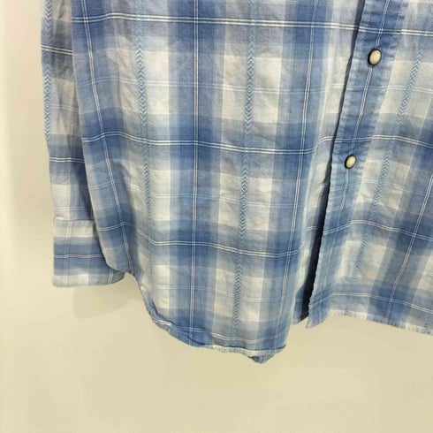 ポロバイラルフローレン Polo by RALPH LAUREN 90s オンブレチェック L/S ウエスタン シャツ メンズ import:L