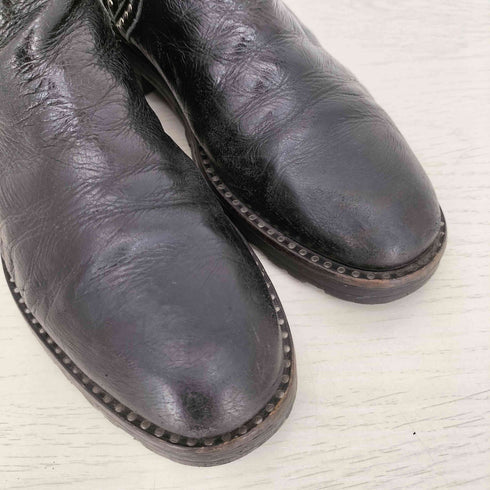 ザラ ZARA レザー スタッズ サイドゴアブーツ レディース JPN:24