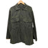 ユーエスアーミー U.S. ARMY OG-107 UTILITY SHIRT ユーティリティー ミリタリー シャツ 後染め 袖レザーパイピング メンズ